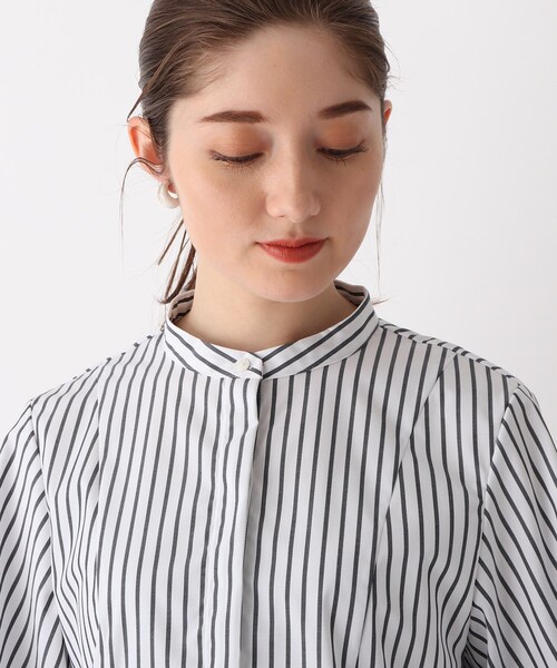 「OPAQUE.CLIP」 長袖ブラウス L ブルー レディース_画像10