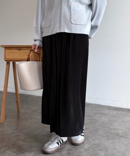 「Chez toi」 プリーツスカート FREE ベージュ レディース_画像2