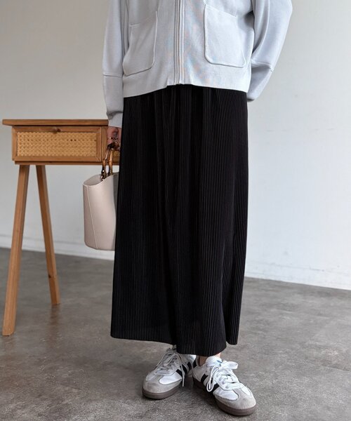 「Chez toi」 プリーツスカート FREE ベージュ レディース_画像4