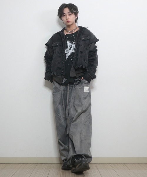 「GRANCY」 デニムジャケット M ブラック メンズ_画像7