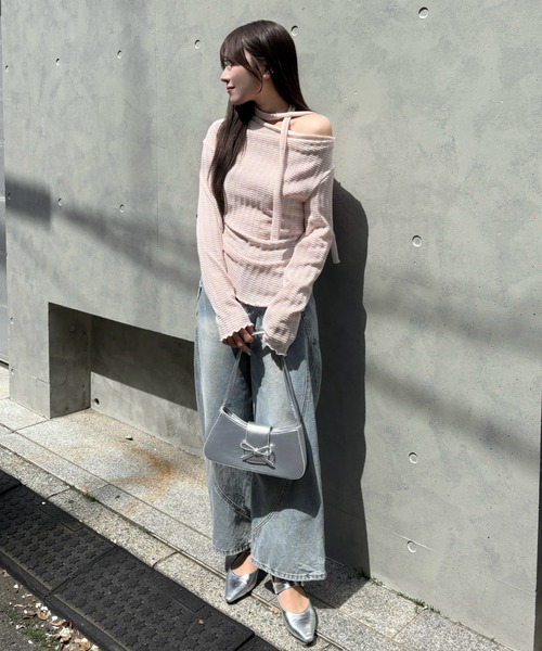 「mellowneon」 デニムパンツ SMALL ブラック レディース_画像3