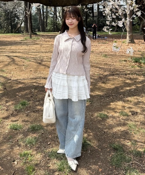 「mellowneon」 デニムパンツ SMALL ブラック レディース_画像6