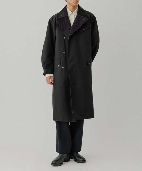 「Barbour」 トレンチコート 42 ブラック メンズ_画像3
