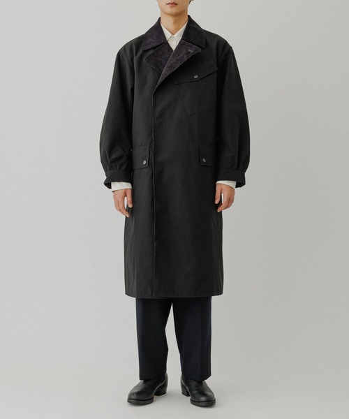 「Barbour」 トレンチコート 42 ブラック メンズ_画像5