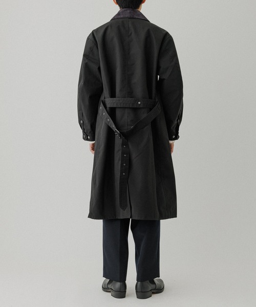 「Barbour」 トレンチコート 42 ブラック メンズ_画像7