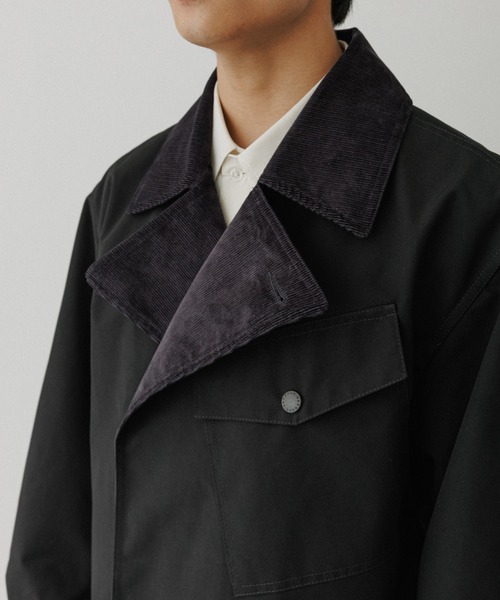 「Barbour」 トレンチコート 42 ブラック メンズ_画像8