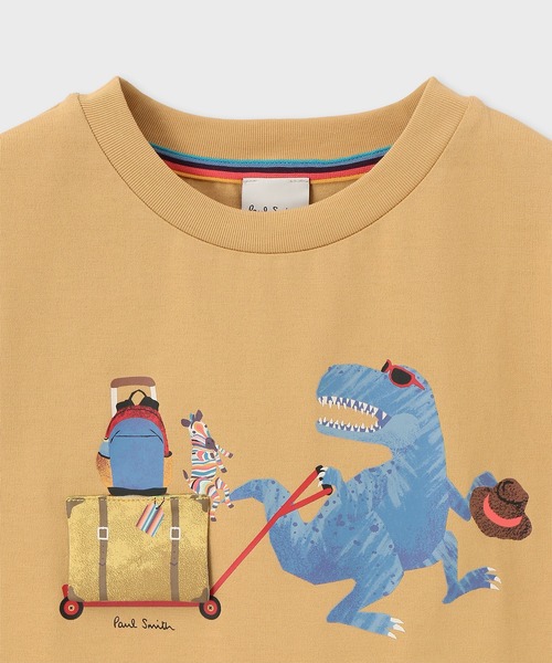 Paul Smith JUNIOR tシャツ ボーイズ ダイナソーバケーション ギミック