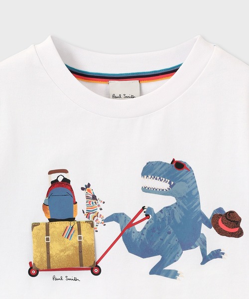 Paul Smith JUNIOR tシャツ ボーイズ ダイナソーバケーション ギミック