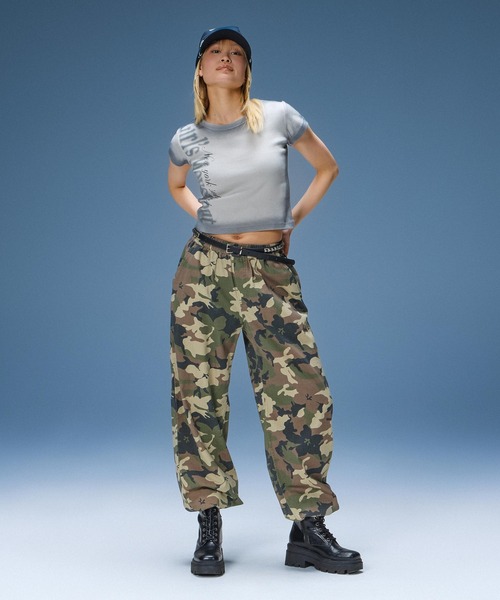パンツ FADED FACE LABEL EASY PANTS レディースの画像