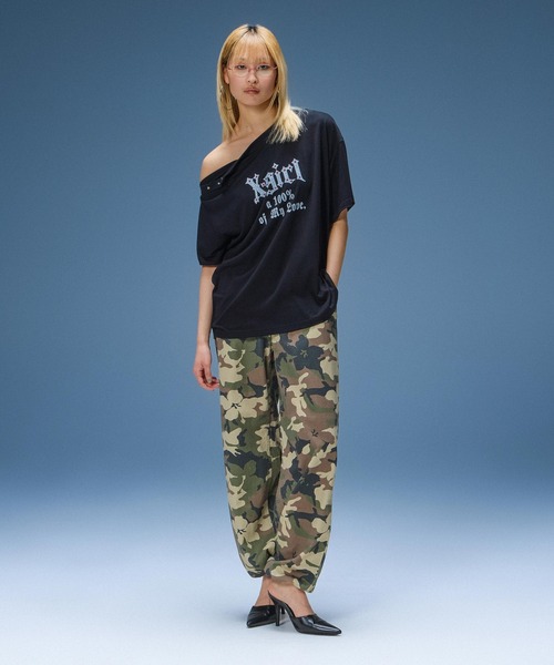 パンツ FADED FACE LABEL EASY PANTS レディースの画像