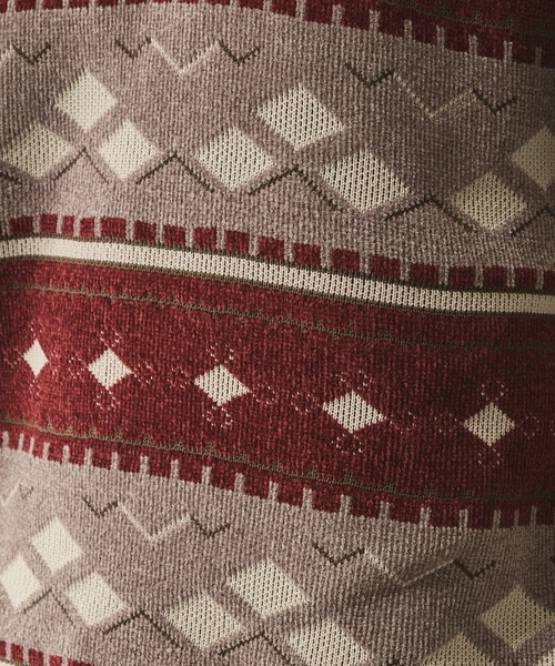 「Adoon plain」 長袖ニット LARGE グリーン メンズ_画像2