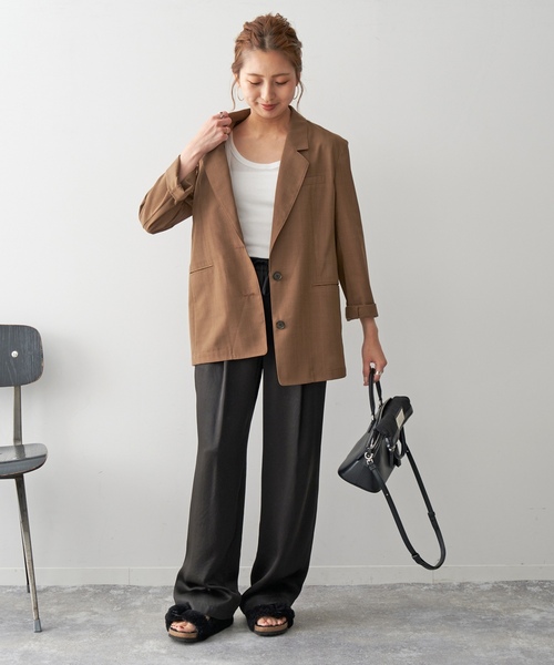 「Spick & Span」 長袖ブラウス 38 ブラック レディース_2