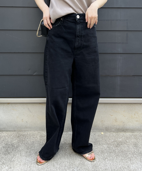 「upperhights」 デニムパンツ 22 ライトブルー レディースの画像