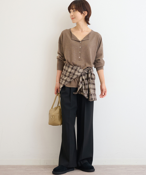 「JOURNAL STANDARD relume」 イージーパンツ 36 グレー レディースの画像