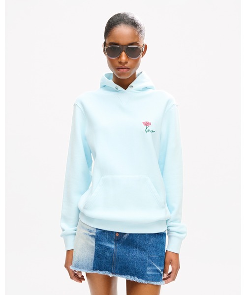 パーカー 'KENZO Tulip' エンブロイダリー フーディー イン コットン レディースの画像