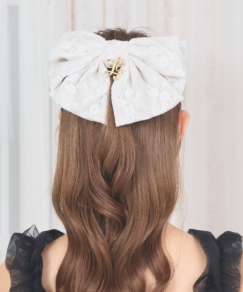 LAFARY（ラファリー） ヘアクリップ レースリボンバレッタ : ZOZOTOWN