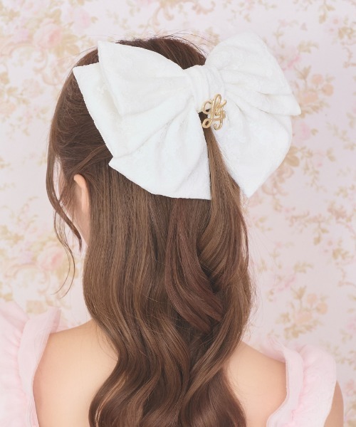 LAFARY（ラファリー） ヘアクリップ レースリボンバレッタ : ZOZOTOWN