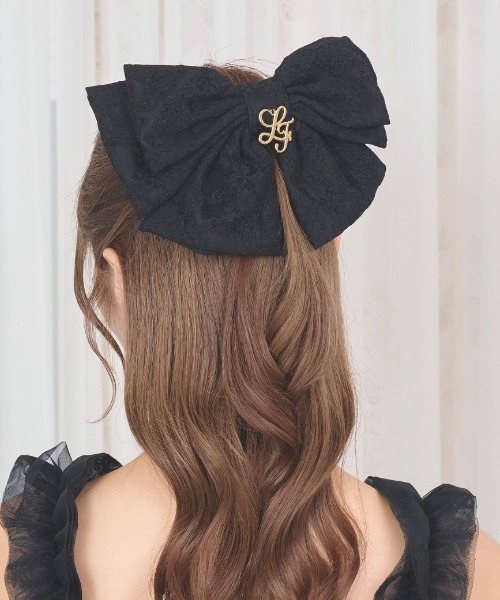 LAFARY（ラファリー） ヘアクリップ レースリボンバレッタ : ZOZOTOWN