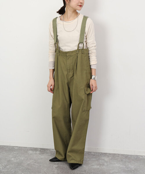 SLOBE IENA（スローブイエナ） オーバーオール 36 グリーン レディース