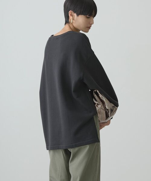 「AMERICAN HOLIC」 スウェットカットソー L チャコールグレー レディース_画像2