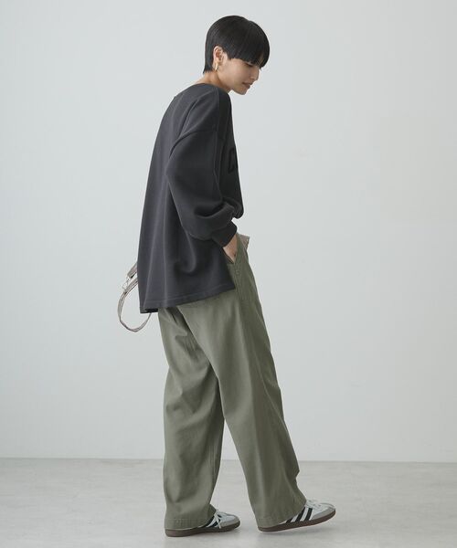 「AMERICAN HOLIC」 スウェットカットソー L チャコールグレー レディース_画像4