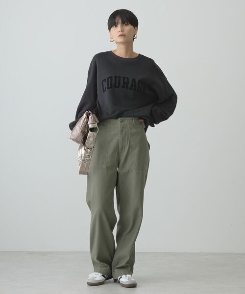 「AMERICAN HOLIC」 スウェットカットソー L チャコールグレー レディース_画像6