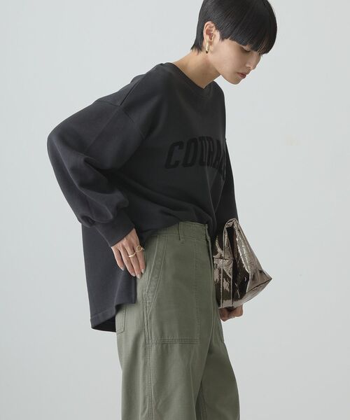 「AMERICAN HOLIC」 スウェットカットソー L チャコールグレー レディース_画像7