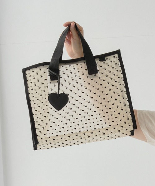 ZAKKA-BOX（ザッカボックス） トートバッグ ハートフロッキートート