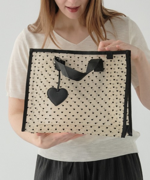 ZAKKA-BOX（ザッカボックス） トートバッグ ハートフロッキートート
