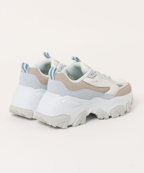 「FILA」 ローカットスニーカー 23.5cm アイボリー レディース_画像2