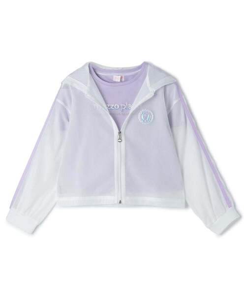 mezzo piano tシャツ メッシュZIPパーカ ＆肩開きTシャツセット「接触