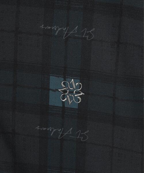St ANDREWS ポロシャツ 半袖 「St ANDREWS」チェックプリント半袖
