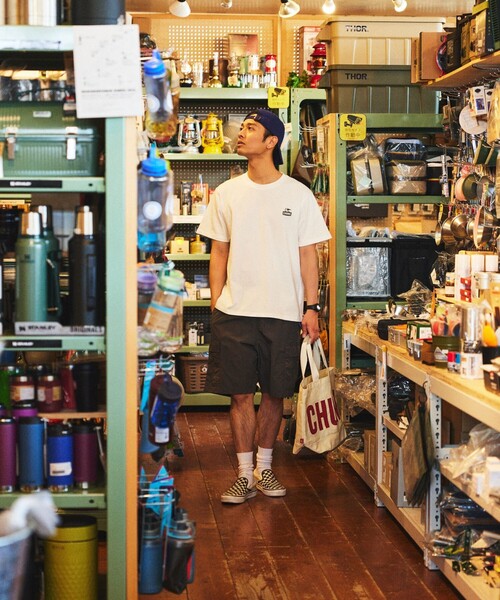 「FREAK'S STORE」 「chums」半袖Tシャツ MEDIUM サックスブルー メンズ_画像7