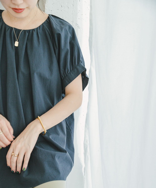 「ITEMS URBANRESEARCH」 半袖ブラウス FREE ホワイト レディース_画像4