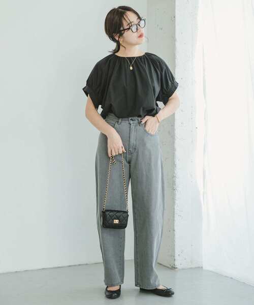 「ITEMS URBANRESEARCH」 半袖ブラウス FREE ホワイト レディース_画像7