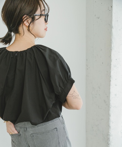 「ITEMS URBANRESEARCH」 半袖ブラウス FREE ホワイト レディース_画像9