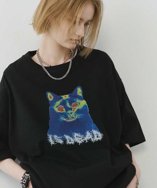 「AIVER」 半袖Tシャツ LARGE チャコールグレー メンズ_画像2