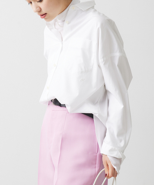 「Rouge vif」 長袖シャツ フリー サックスブルー レディース_画像6