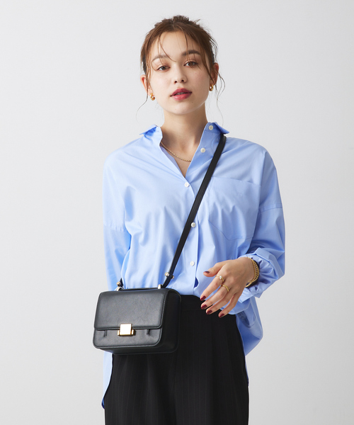 「Rouge vif」 長袖シャツ フリー サックスブルー レディース_画像7