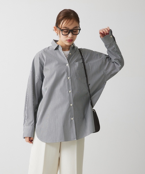 「Rouge vif」 長袖シャツ フリー サックスブルー レディース_画像8