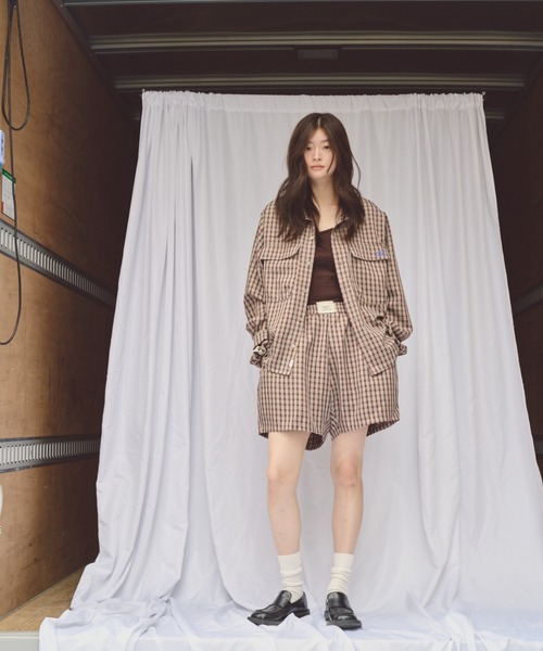 「common gull products.」 長袖シャツ LARGE ブルー レディース_画像3