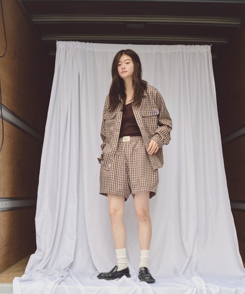 「common gull products.」 長袖シャツ LARGE ブルー レディース_画像5