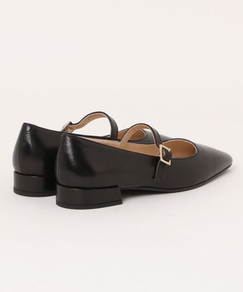 【FABIO RUSCONI】37 メッシュフラットパンプス　スクエアトゥ　黒 FABIO RUSCONI（ファビオルスコーニ） フラットパンプス 37 ブラック