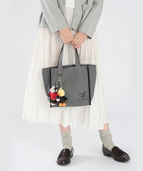 To b. by agnes トートバッグ ミニ b.× green label relaxing コットン