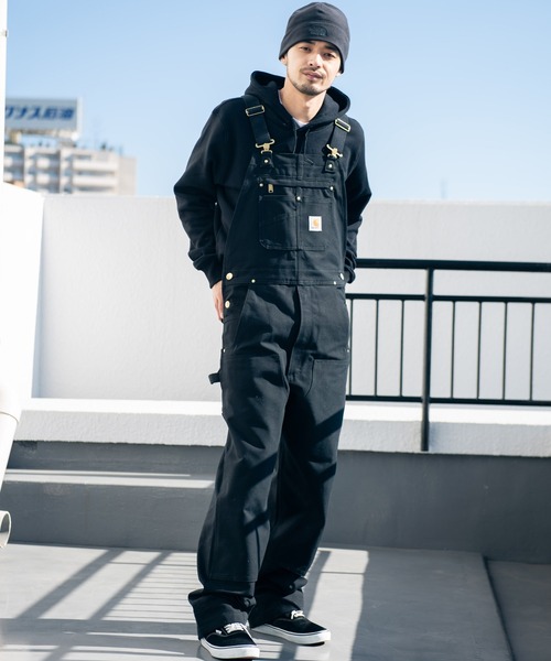 Carhartt(カーハート) オーバーオール 34inch ブラック メンズ Carhartt(カーハート) オーバーオール 34inch ブラック メンズ