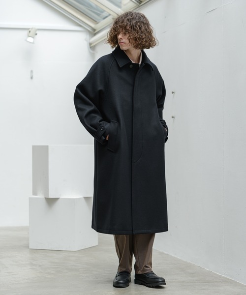 即納得価 アウター ZOZOTOWN PayPayモール店 - 通販 - PayPayモール super140's lamb wool balmacaan coat/スーパー140’sラムウールバルマカーンコート 好評正規店