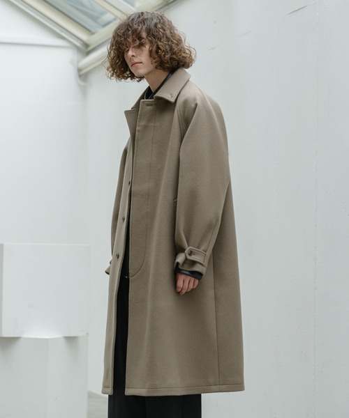 即納得価 アウター ZOZOTOWN PayPayモール店 - 通販 - PayPayモール super140's lamb wool balmacaan coat/スーパー140’sラムウールバルマカーンコート 好評正規店