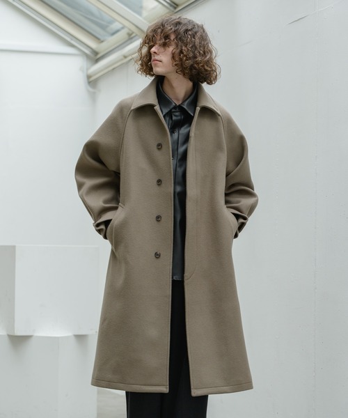 即納得価 アウター ZOZOTOWN PayPayモール店 - 通販 - PayPayモール super140's lamb wool balmacaan coat/スーパー140’sラムウールバルマカーンコート 好評正規店