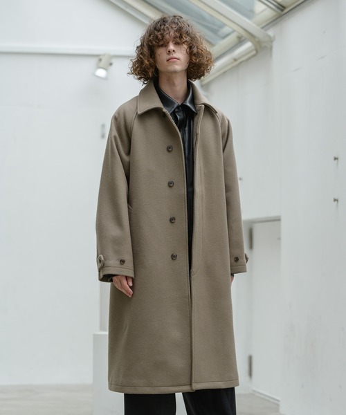 即納得価 アウター ZOZOTOWN PayPayモール店 - 通販 - PayPayモール super140's lamb wool balmacaan coat/スーパー140’sラムウールバルマカーンコート 好評正規店