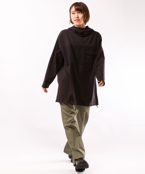 【新品/試着のみ】Naptime.5部袖パーカー M nappalm（ナップパーム） パーカー 「nappalm」胸ポケットビッグ